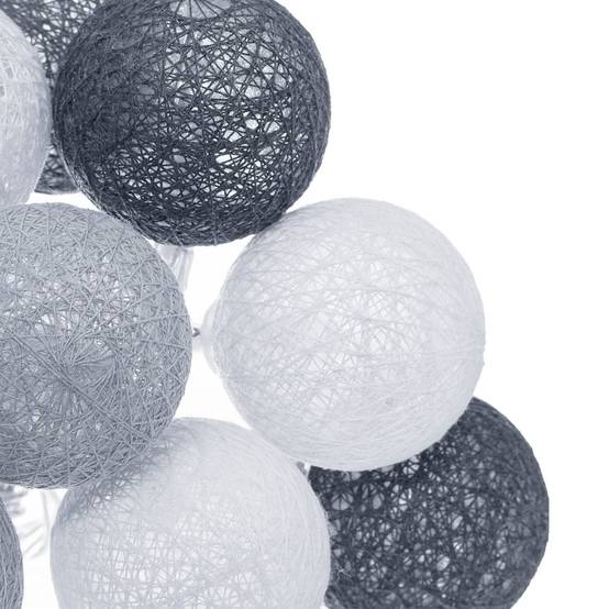 Guirlande LED outdoor "Soft" gris ardoise L435cm ATMOSPHERA CREATEUR D'INTERIEUR - Image 2