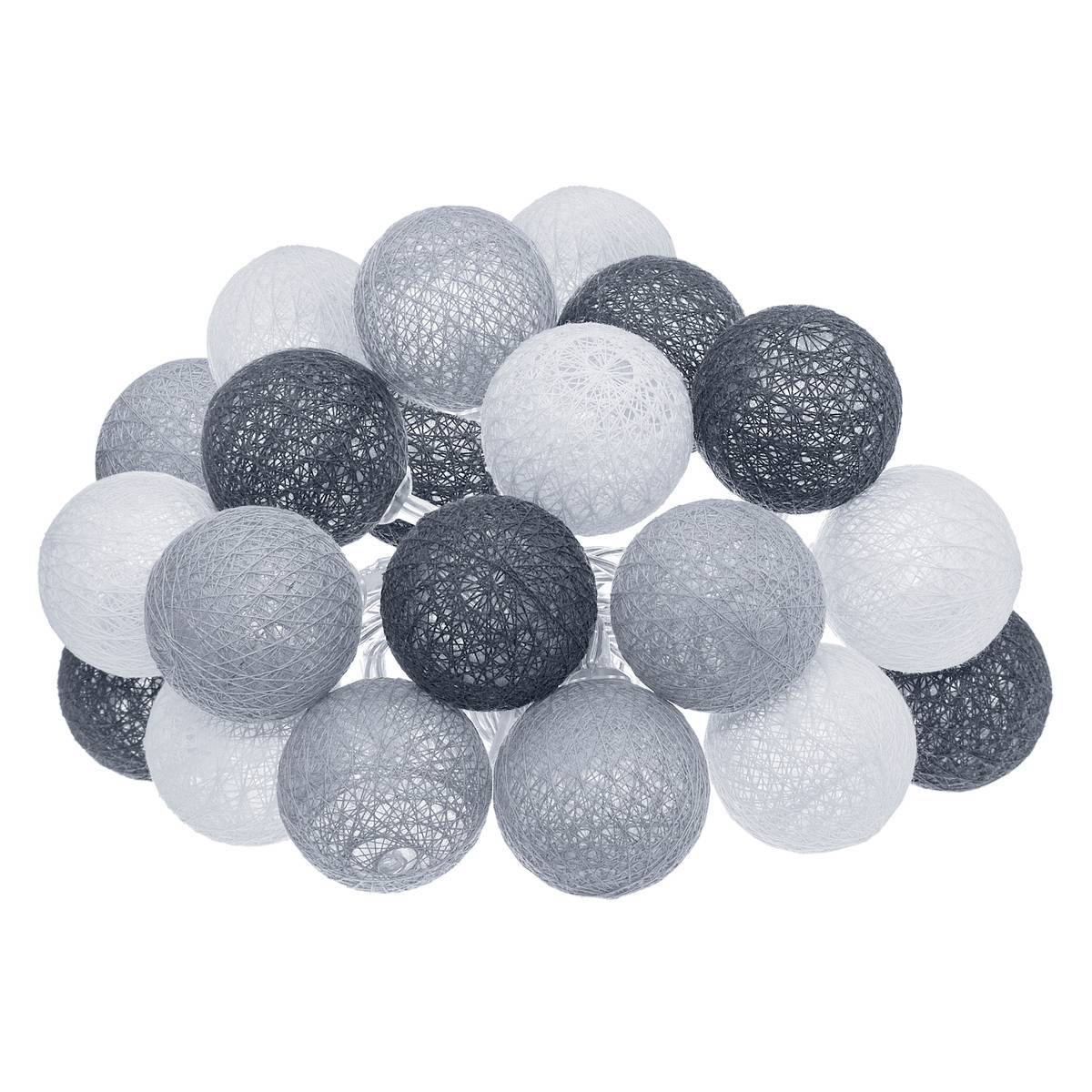 Guirlande LED outdoor "Soft" gris ardoise L435cm ATMOSPHERA CREATEUR D'INTERIEUR - Image 1