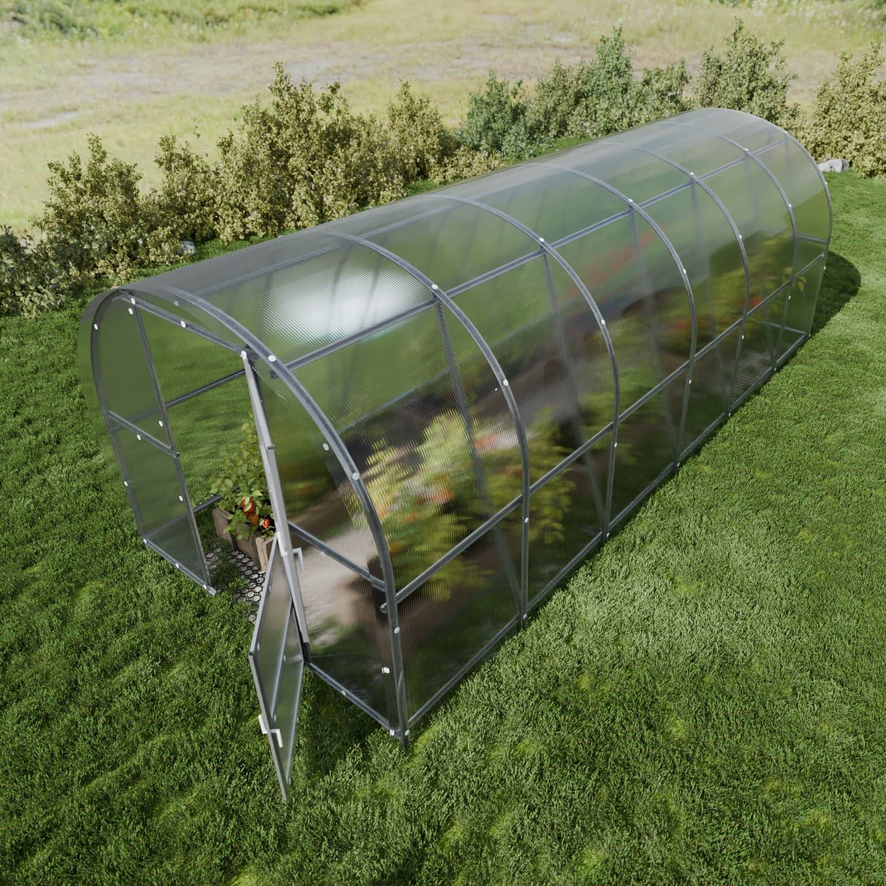 KLASIKA GREENHOUSES - Serre KLASIKA BALTIC LT 3 x 6 m (18 m²), 6 mm avec revêtement en polycarbonate - Image 2