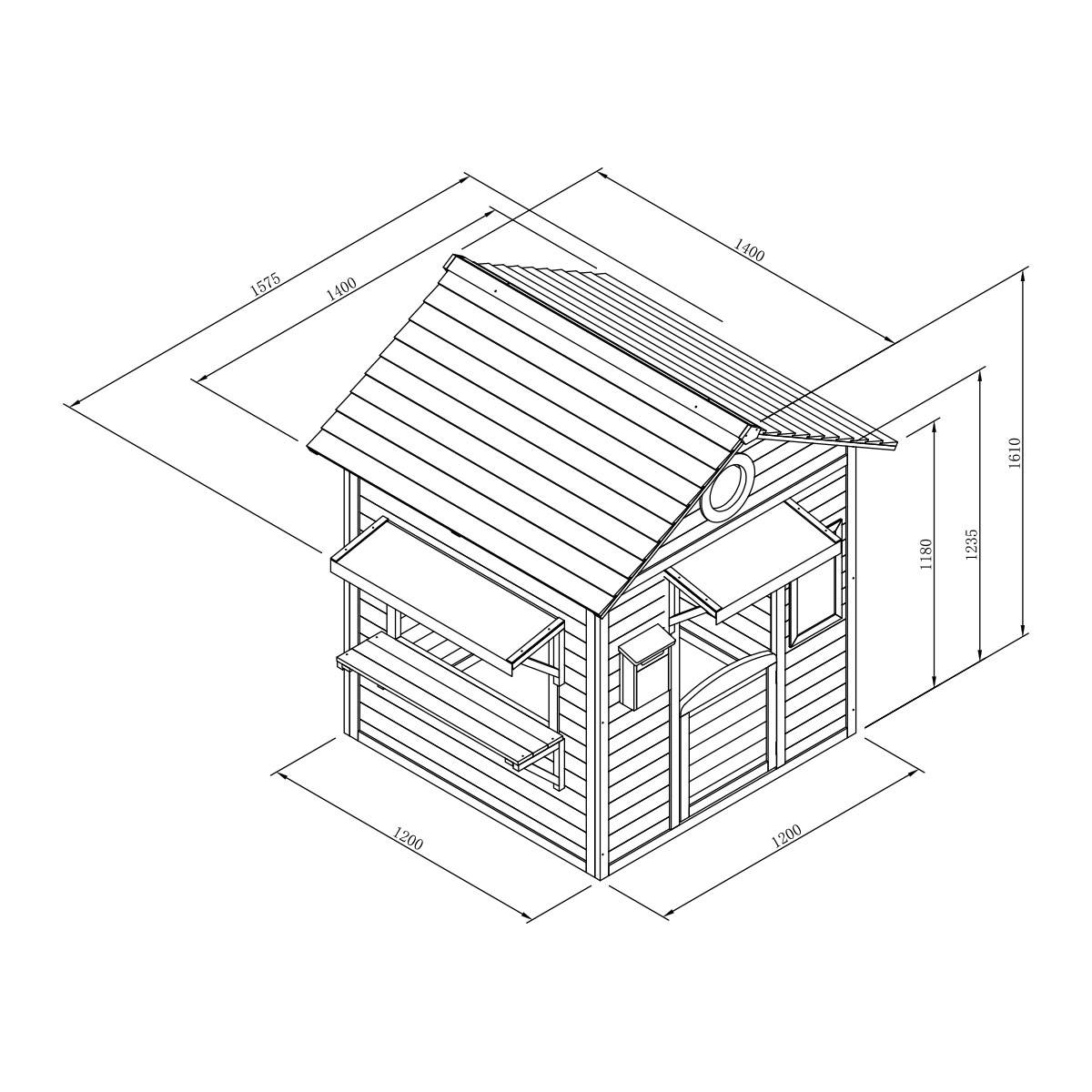 Cabane marchande en bois peint - Cémonjardin - Imagen 5