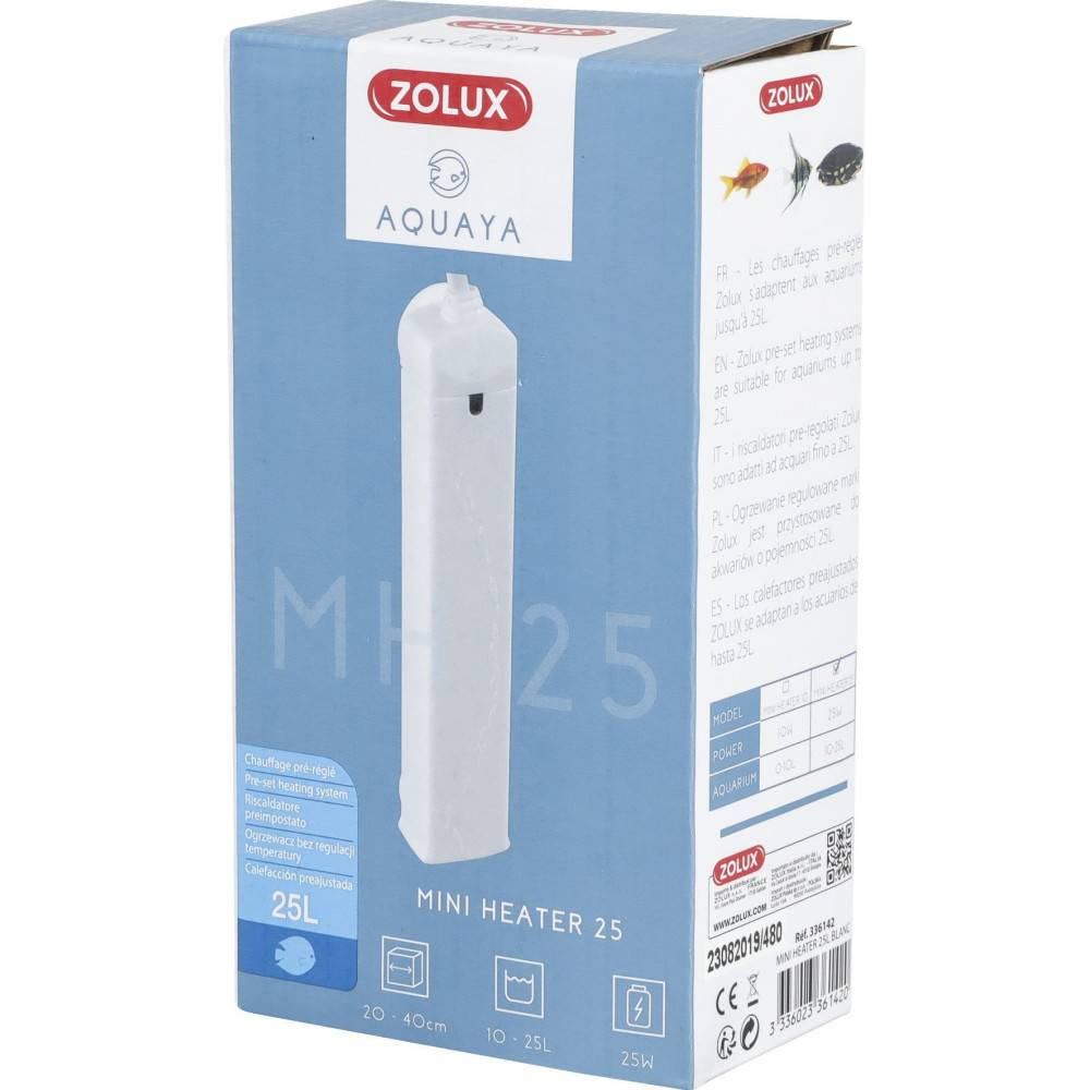 Zolux - Chauffage pré-réglé pour aquarium de 10 à 25 L puissance 23 W blanc - Image 3