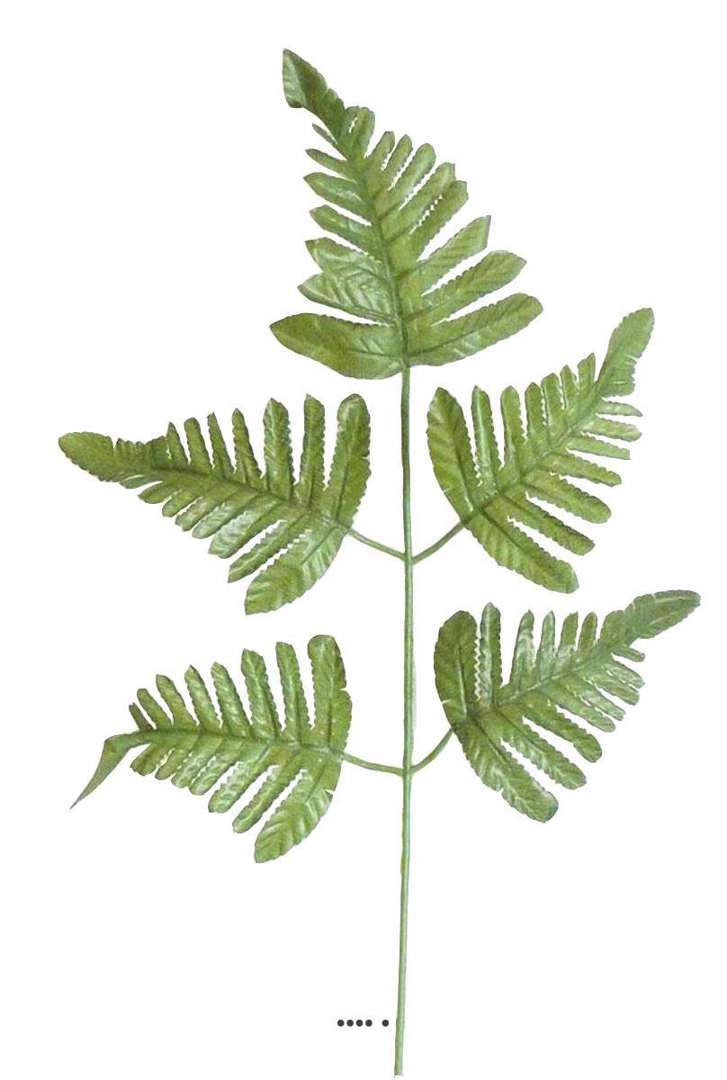 Artificielles - Feuille de fougère factice des forêts x12 H42cm L25cm Tissu enduit ext