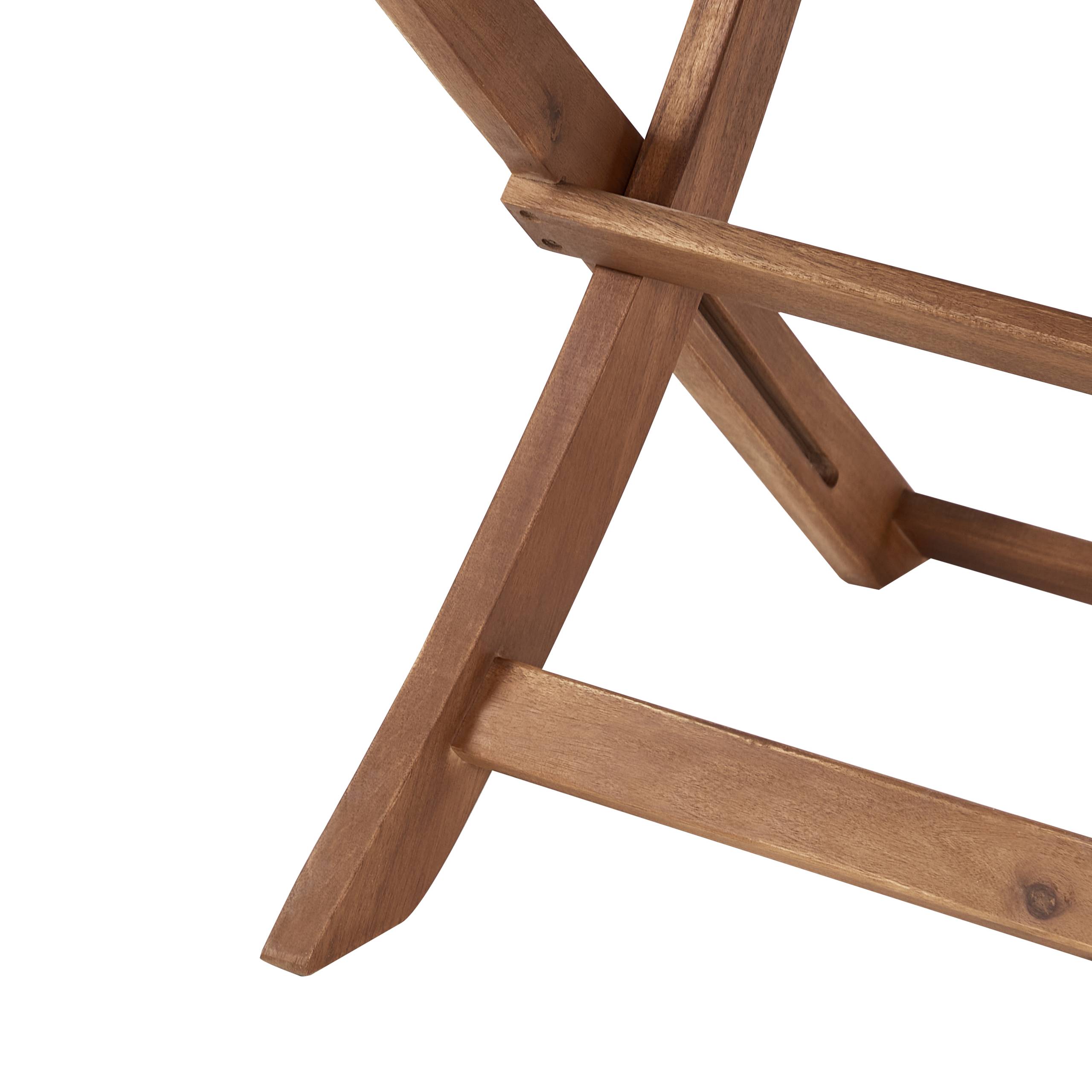 Beliani - Chaise de jardin Bois d'acacia certifié Marron foncé PARAGGI - Beliani - Imagen 9