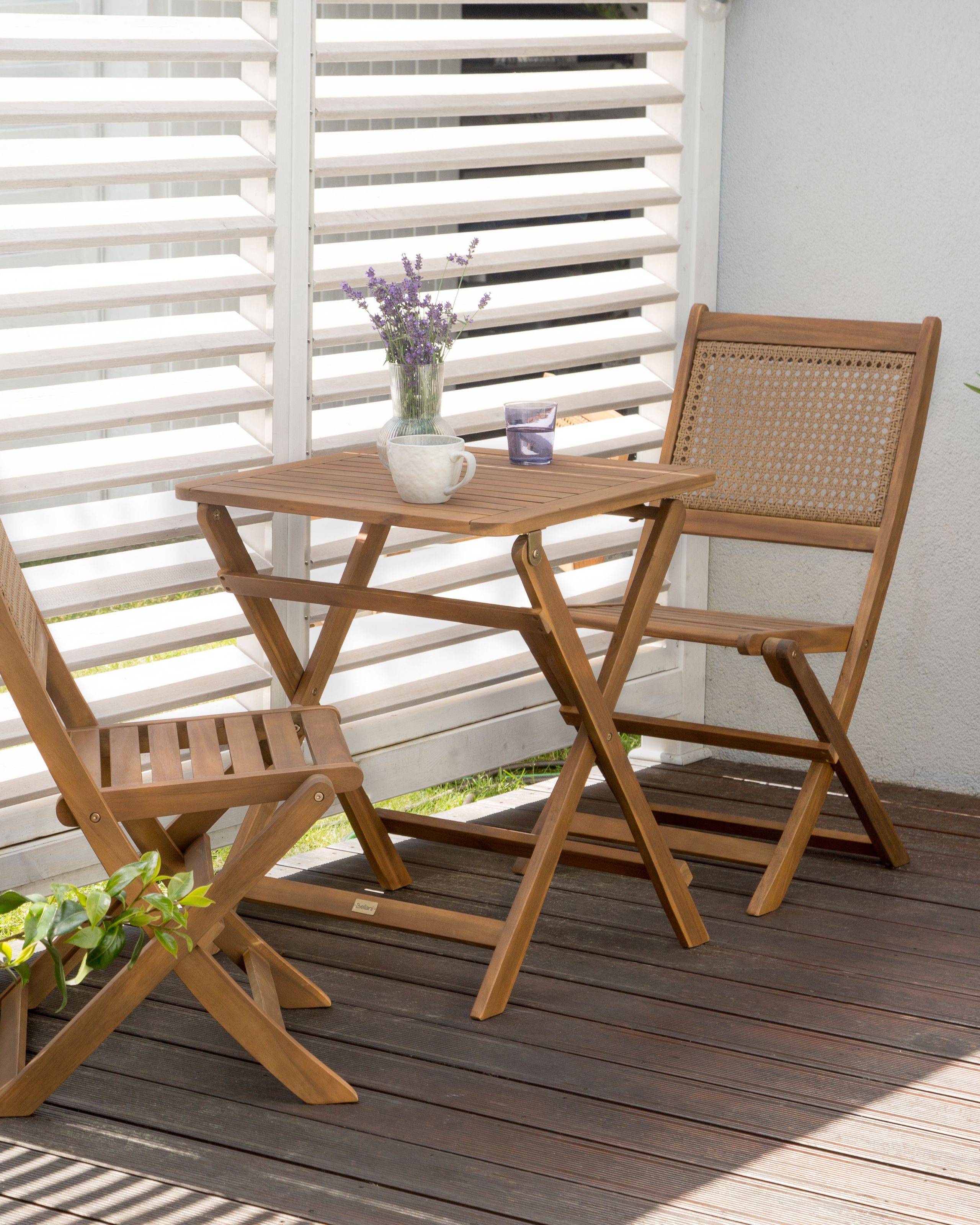 Beliani - Chaise de jardin Bois d'acacia certifié Marron foncé PARAGGI - Beliani - Imagen 1
