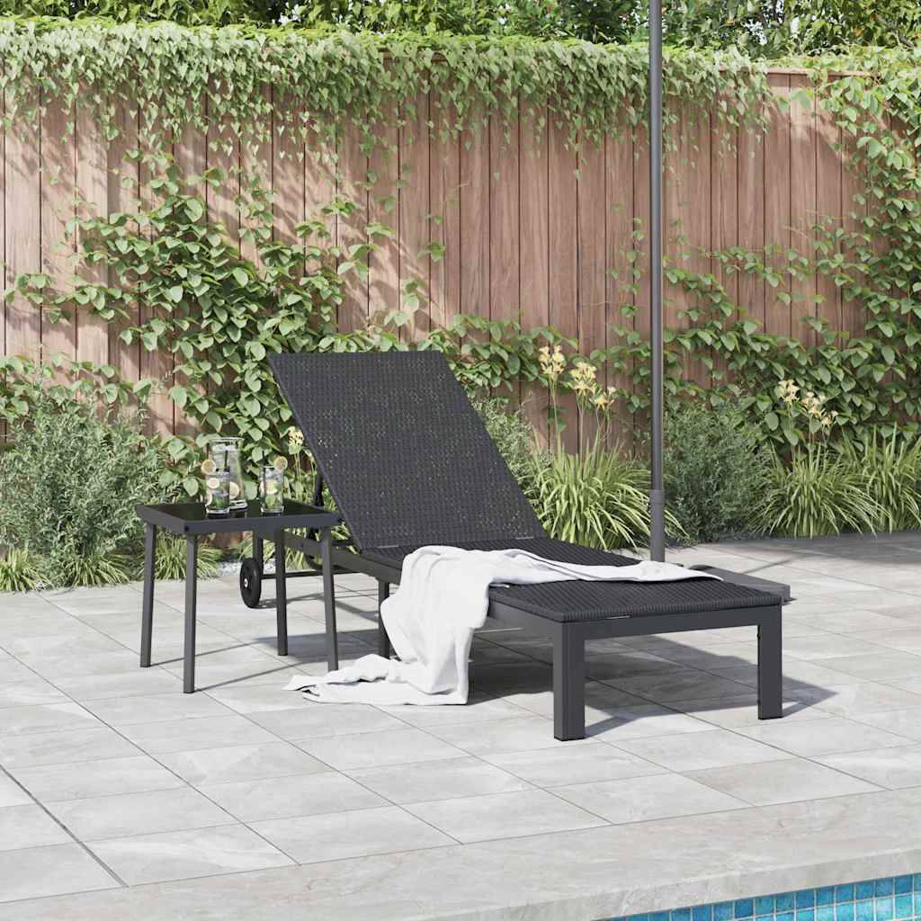 PANGIVO - Transat polyrotin noir 206 x 62.5 x 74 cm - PANGIVO - Image 3