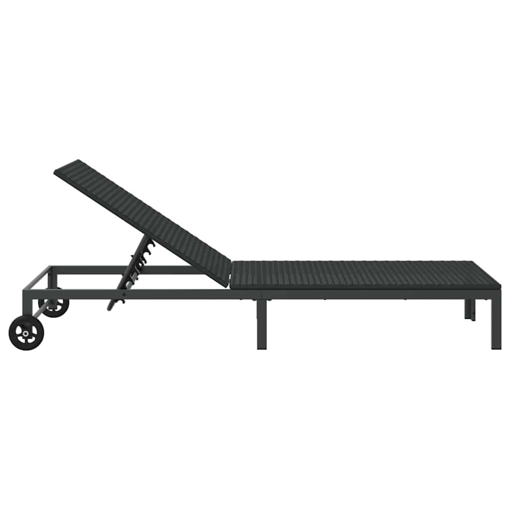 PANGIVO - Transat polyrotin noir 206 x 62.5 x 74 cm - PANGIVO - Image 5