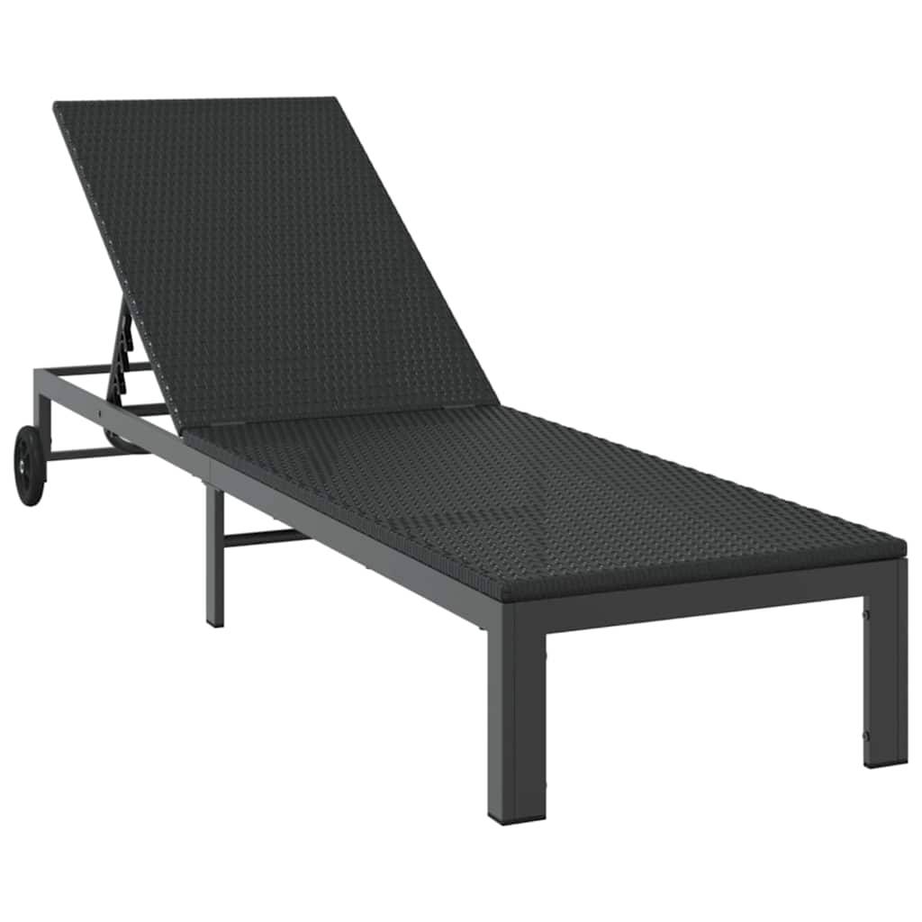 PANGIVO - Transat polyrotin noir 206 x 62.5 x 74 cm - PANGIVO - Image 2