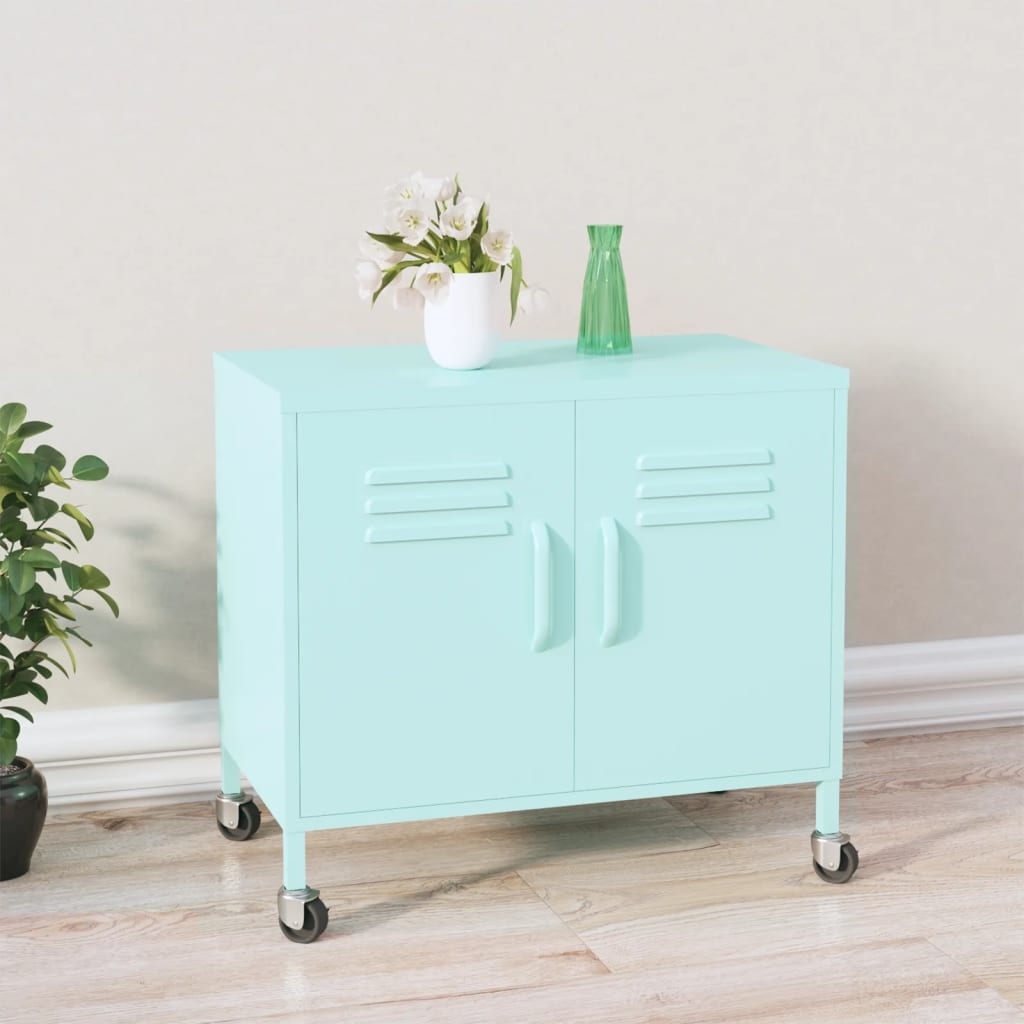 Vidaxl - Armoire de rangement Menthe 60x35x56 cm Acier - vidaXL - Imagen 2