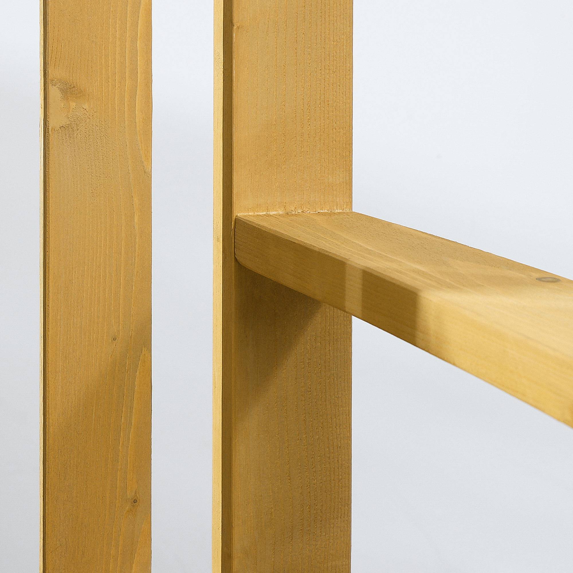 Banc de jardin 2 places en bois, résistant aux intempéries, avec dossier, charge maximale 240 kg, 140 x 50 x 85 cm, orange - Image 9