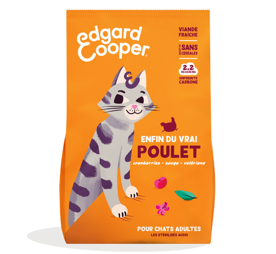 Edgard & Cooper - Edgard Cooper - Croquettes Sans Céréales au Poulet pour Chat - Image 1