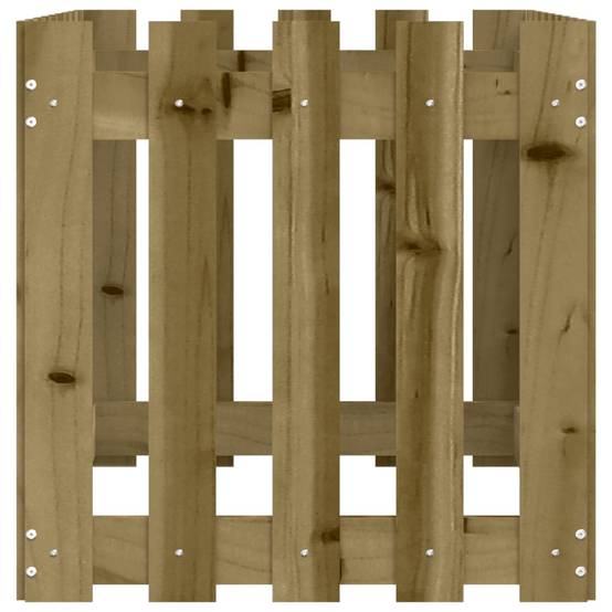 Jardinière | Lit surélevé de jardin design de clôture bois de pin imprégné - Image 6