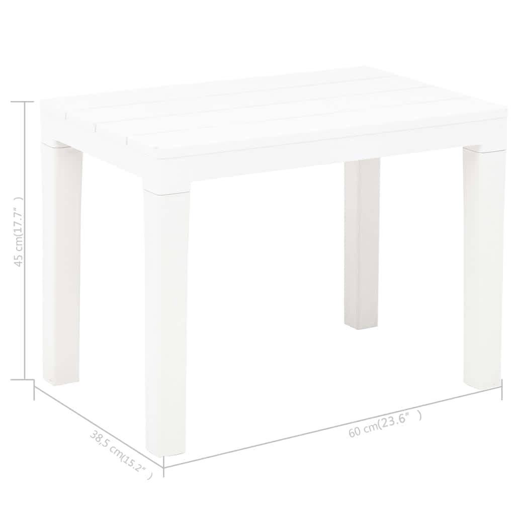 ComfortXL - Lot de 2 Bancs Jardin Plastique Aspect Bois Entretien Facile Blanc 60 cm – ComfortXL Outdoor Living - Image 6