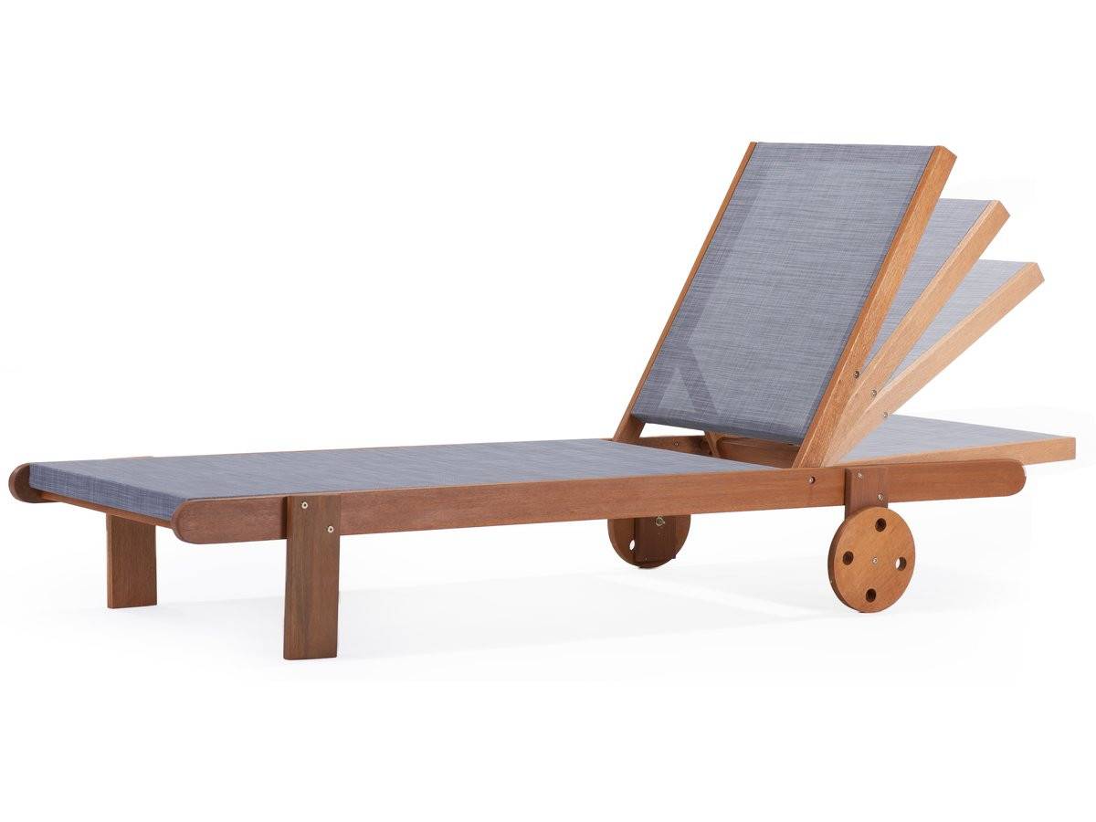 Habitat Et Jardin - Bain De Soleil En Bois Exotique "saïgon" - Maple - Gris - Lot De 4 -habitat Et Jardin - Imagen 2