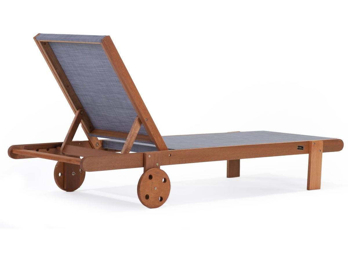 Habitat Et Jardin - Bain De Soleil En Bois Exotique "saïgon" - Maple - Gris - Lot De 4 -habitat Et Jardin - Imagen 4