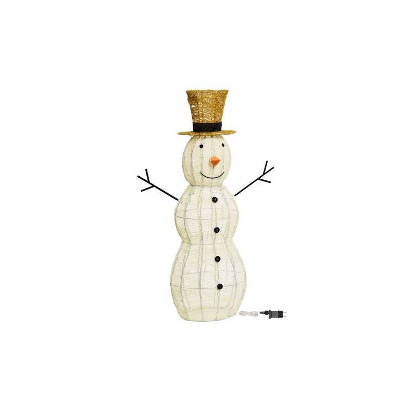 Lotti - Bonhomme de neige lumineux 3D H120cm 260 LED ambré fixe Timer extérieur Smart Connect 31V professionnel Lotti - Imagen 4