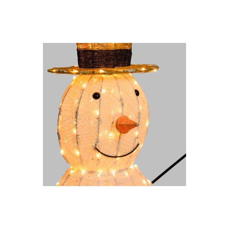 Lotti - Bonhomme de neige lumineux 3D H120cm 260 LED ambré fixe Timer extérieur Smart Connect 31V professionnel Lotti - Imagen 5