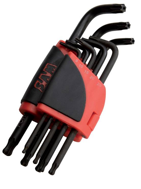Râtelier de 8 clés mâles longues Resistorx® à tête sphérique - SAM OUTILLAGE - 59-R8ALZ