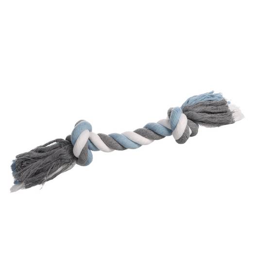 Jouet Corde avec 2 nœuds Bleu ø 9 cm x 40 cm XL pour chien - Image 1