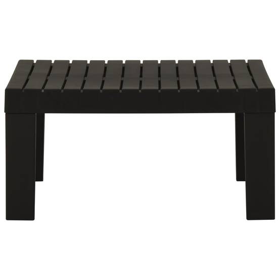 Table d'extérieur - Table de salon de jardin - Table de jardin Plastique Gris - Image 1
