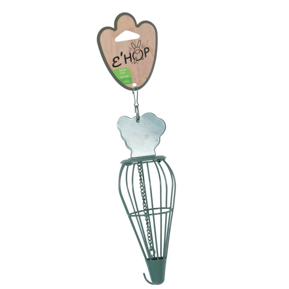Râtelier à foin EHOP carotte vert, pour rongeur. - Imagen 2