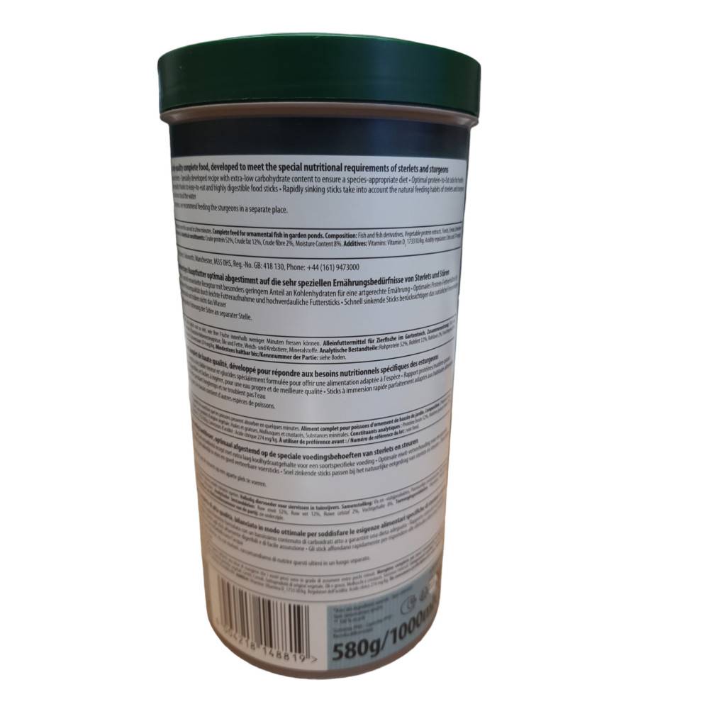 Tetra - Sterlet Sticks 1 litre - 580 g  nourritures pour esturgeons - Image 2