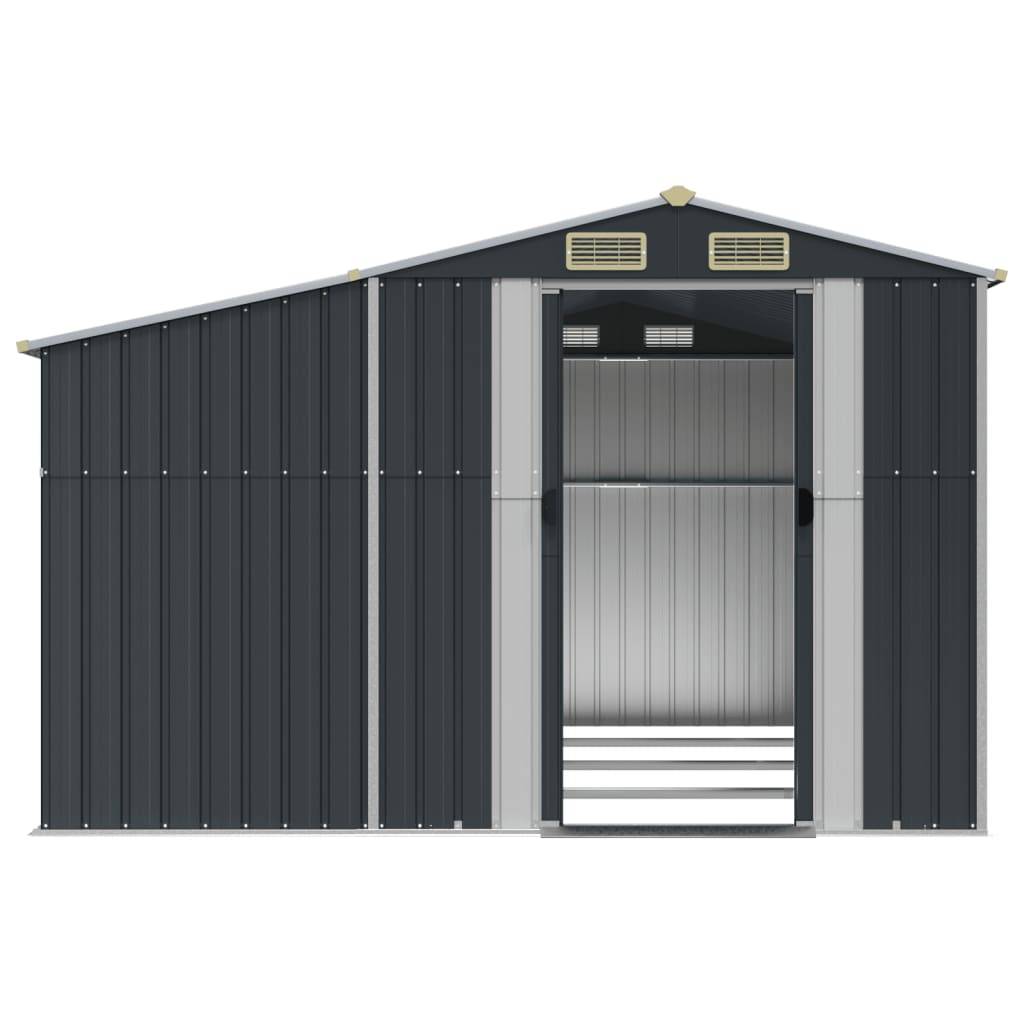 Vidaxl - Abri de jardin anthracite 277x365,5x179 cm acier galvanisé vidaXL 3188294 - Image 6