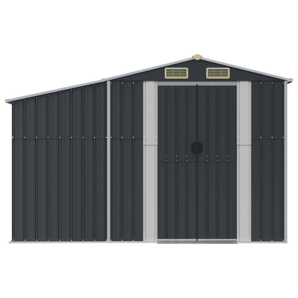 Vidaxl - Abri de jardin anthracite 277x365,5x179 cm acier galvanisé vidaXL 3188294 - Image 5
