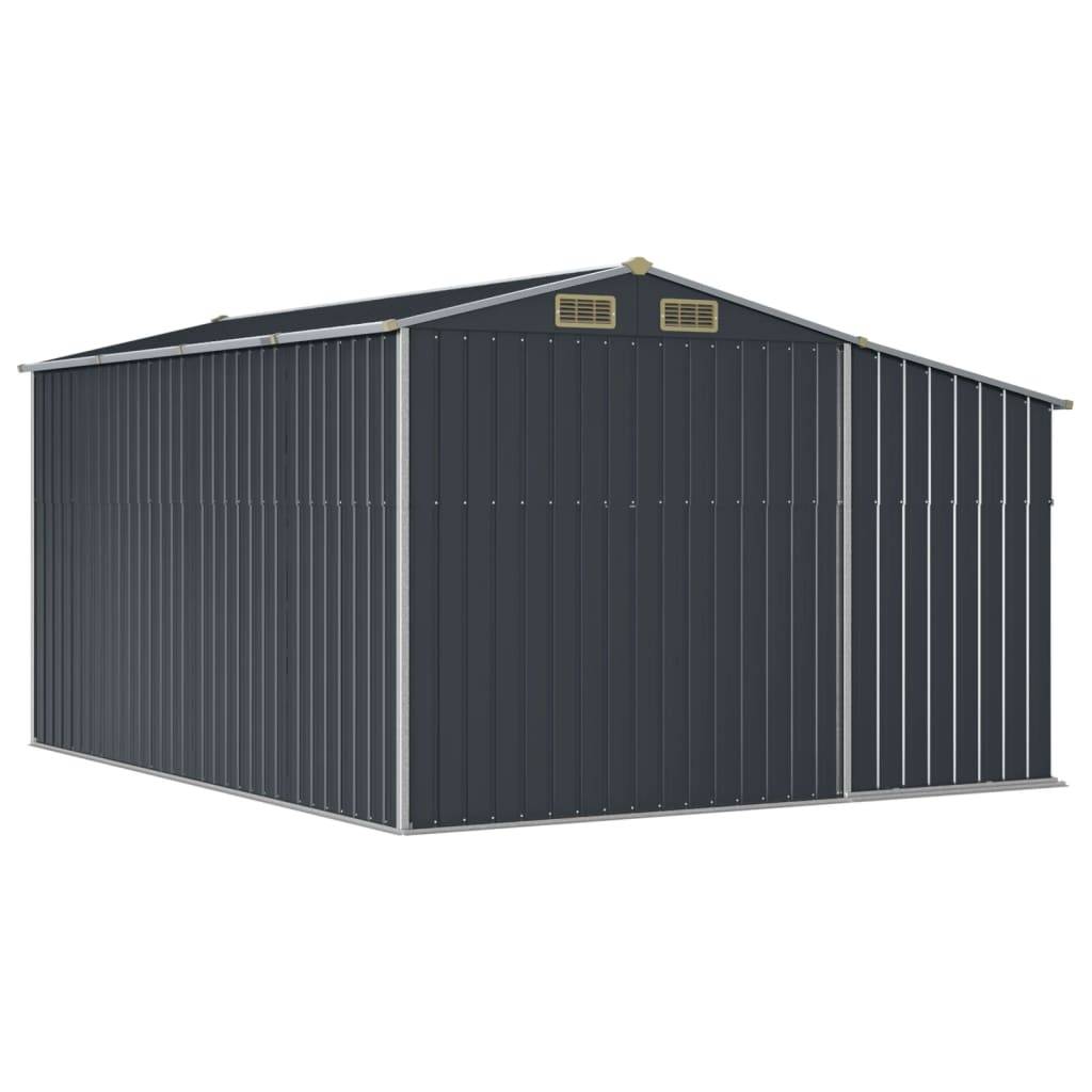 Vidaxl - Abri de jardin anthracite 277x365,5x179 cm acier galvanisé vidaXL 3188294 - Image 8