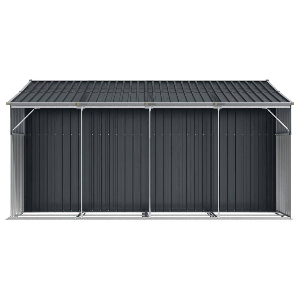 Vidaxl - Abri de jardin anthracite 277x365,5x179 cm acier galvanisé vidaXL 3188294 - Image 7