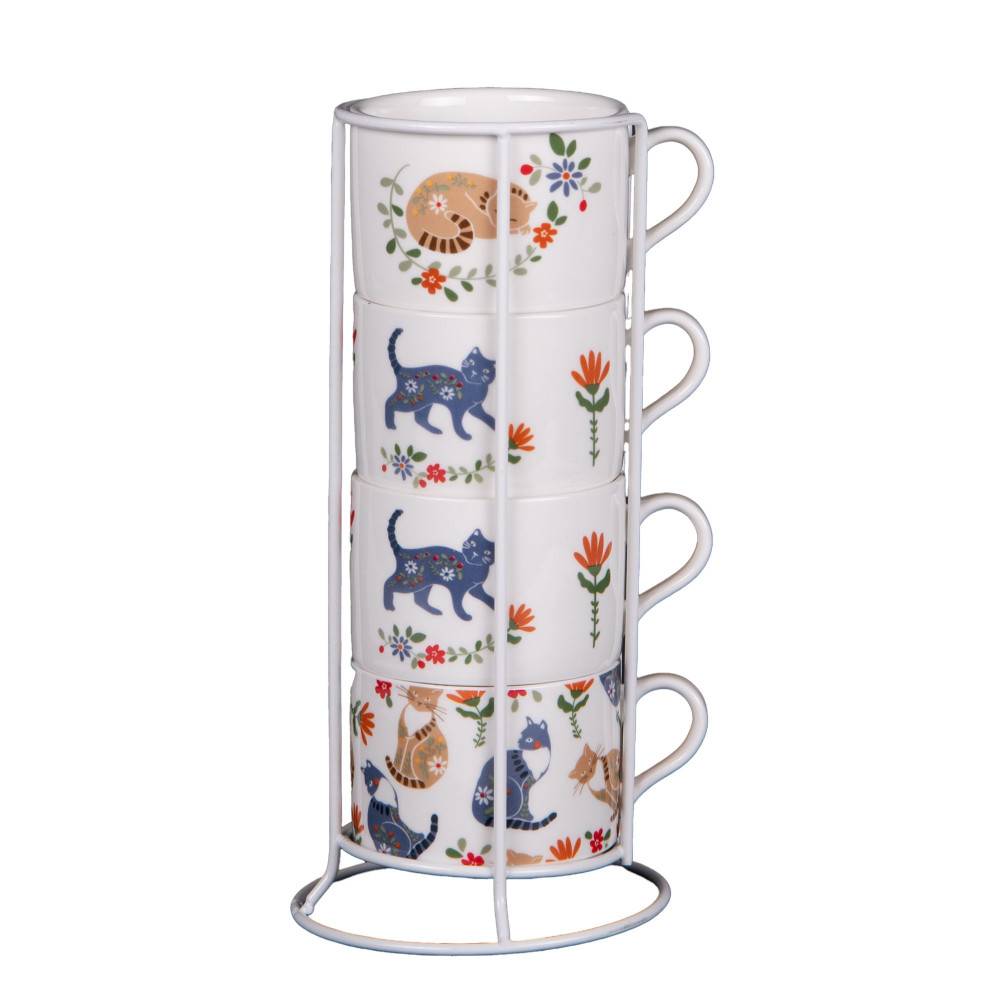 Amadeus - Caja rack 4 tazas Loris 10cl - Imagen 1