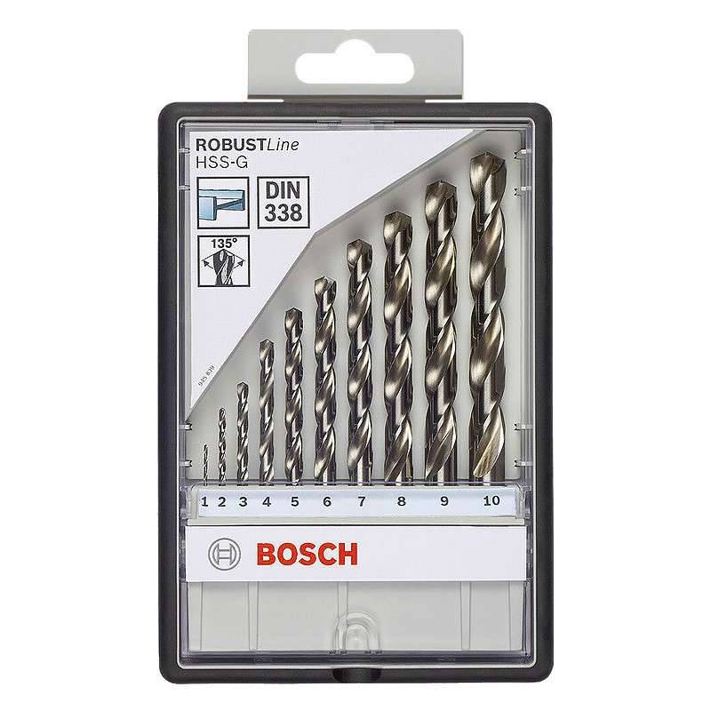 Bosch - Coffret de 10 forets à métaux HSS-G BOSCH 2607010535 Robust Line Bosch - Imagen 2