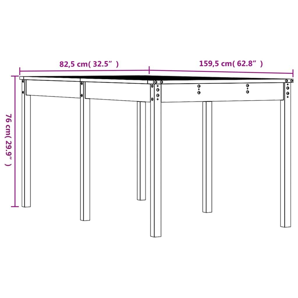 Table bois composite Hayward Naturel 159,5 X 82,5 X 76 cm - P87209N - Image 8