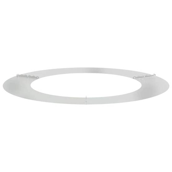 Entourage d'Arbre Plat Acier Galvanisé pour Jardin Protection Parterre Ø90 cm Gris - ComfortXL Outdoor Living - Image 4