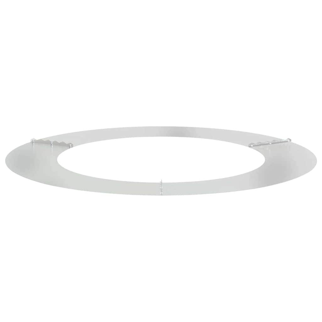 Entourage d'Arbre Plat Acier Galvanisé pour Jardin Protection Parterre Ø90 cm Gris - ComfortXL Outdoor Living - Image 4
