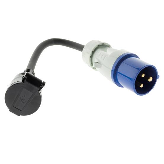 Zenitech - Adaptateur caravane femelle 16A en mâle CEE17