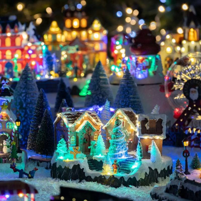 Village lumineux gourmand musical 25 LED ATMOSPHERA CREATEUR D'INTERIEUR - Image 5