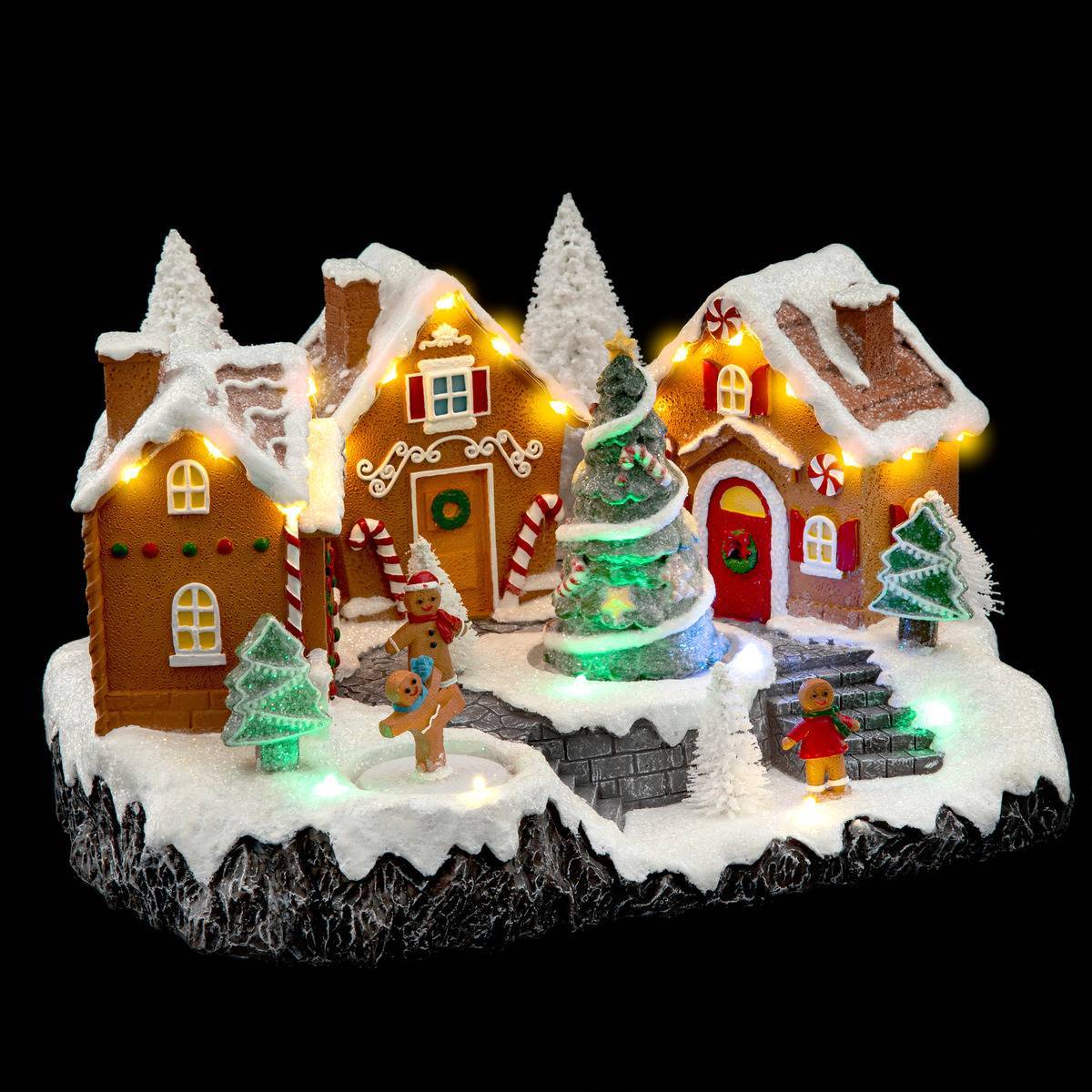 Village lumineux gourmand musical 25 LED ATMOSPHERA CREATEUR D'INTERIEUR - Image 1