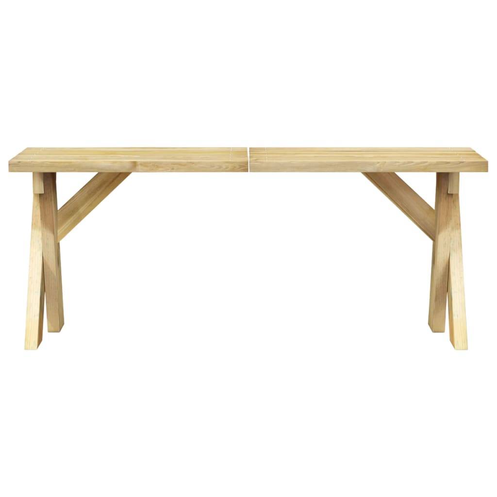 Helloshop26 - Banc de jardin meuble de patio d'extérieur terrasse 110 x 36 x 44 cm bois de pin imprégné - Imagen 2