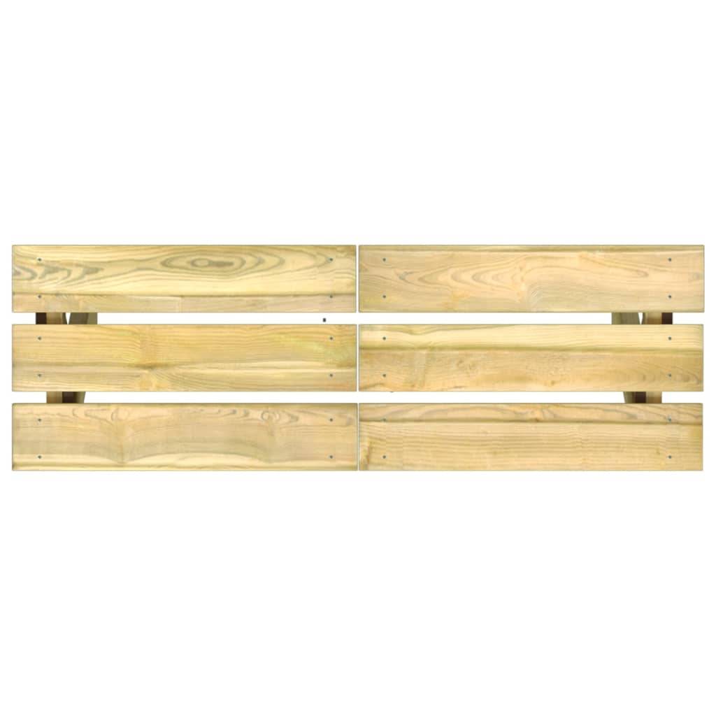 Helloshop26 - Banc de jardin meuble de patio d'extérieur terrasse 110 x 36 x 44 cm bois de pin imprégné - Imagen 4