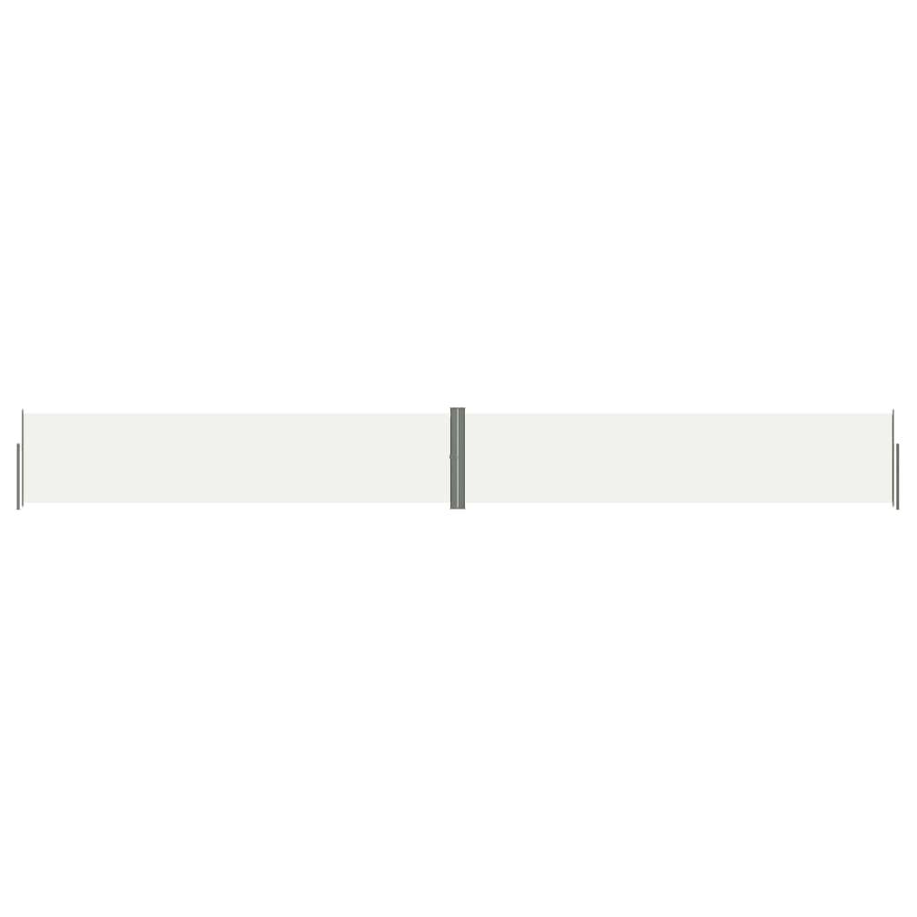 Helloshop26 - Auvent paravent store brise-vue latéral rétractable de patio jardin terrasse balcon protection visuelle écran 140 x 1200 cm crème - Imagen 1