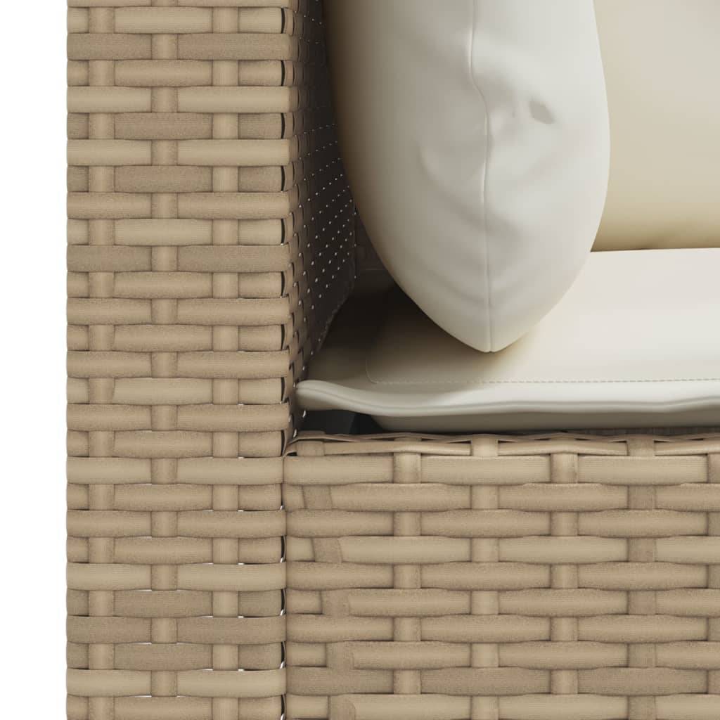 Canapés d'angle de jardin et coussins 2 pcs | Canapé D'extérieur | Sofa De Jardin beige résine tressée Maison Chic - Image 7
