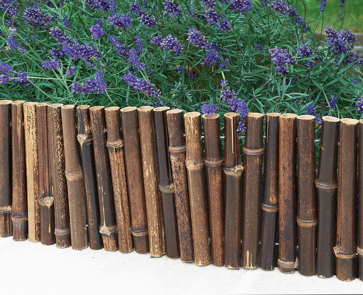 Nortène - Bordure en bambou "Bamboo Border" -  0,35 x 1 m - Marron Nortene - Imagen 2