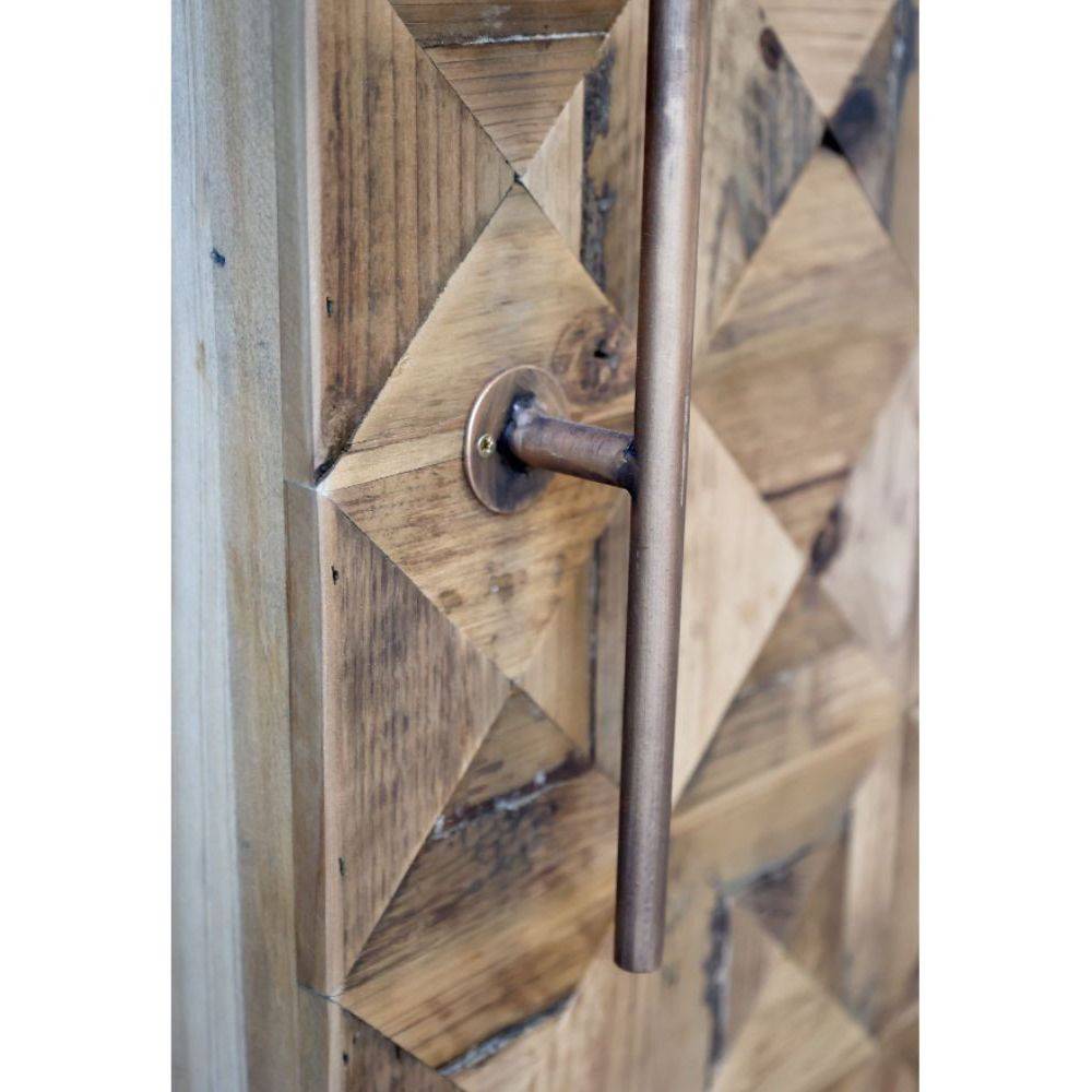 Chemin De Campagne - Armoire de bar desserte en bois de sapin recyclé 64.5 x 45 x 146.5 cm Chemin de campagne - Imagen 7