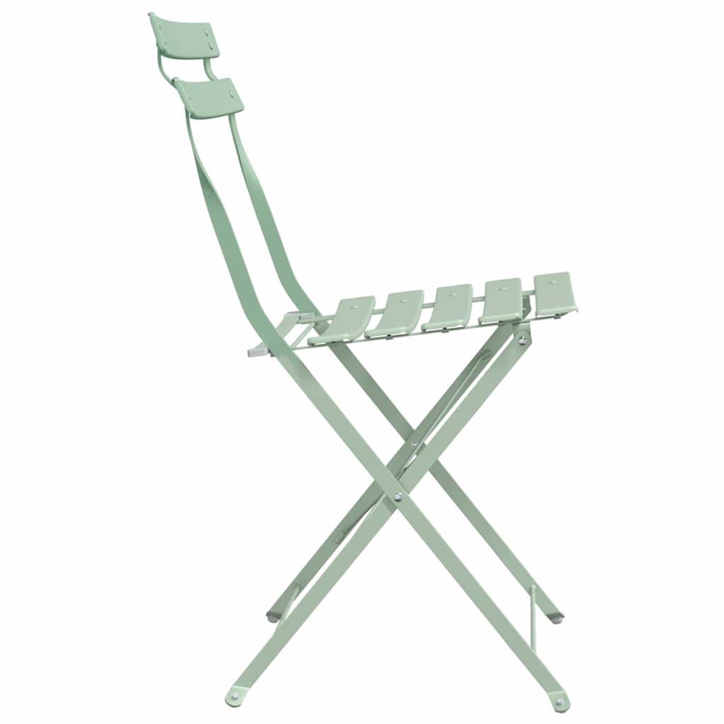 Prolenta Premium - Chaises de jardin métal vert 42 x 46 x 82 cm - Prolenta premium p358.1 - Image 6