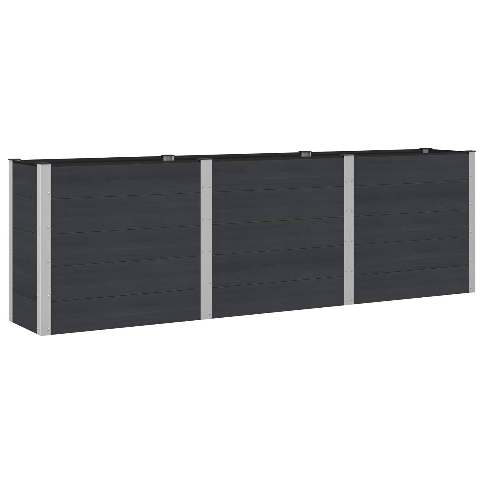 Prolenta Premium - Jardinière aluminium noir  300 x 50 x 91 cm  - Prolenta premium p3266.7 - Image 1