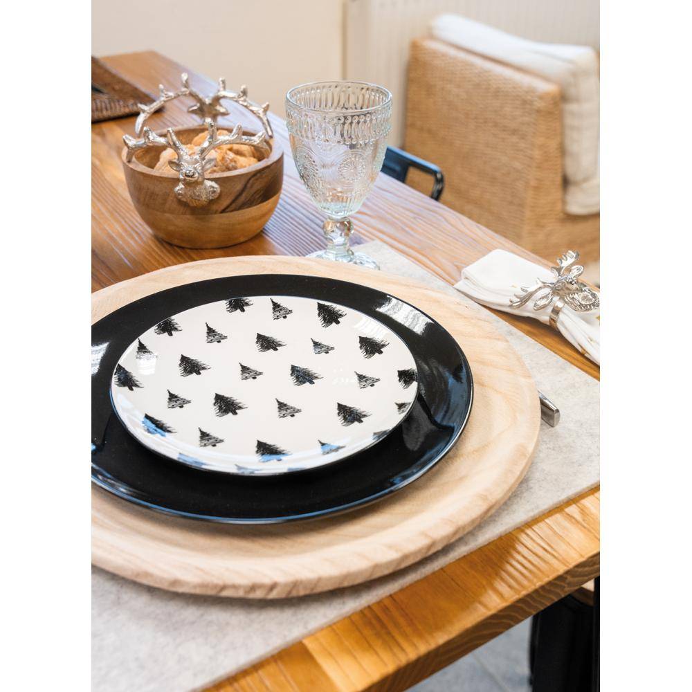 Aubry Gaspard - Assiettes en Paulownia Lot de 4 - Imagen 2