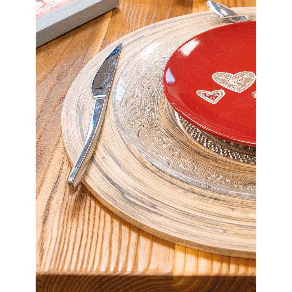Aubry Gaspard - Sets de table en bambou naturel et noir (lot de 6) - Imagen 2