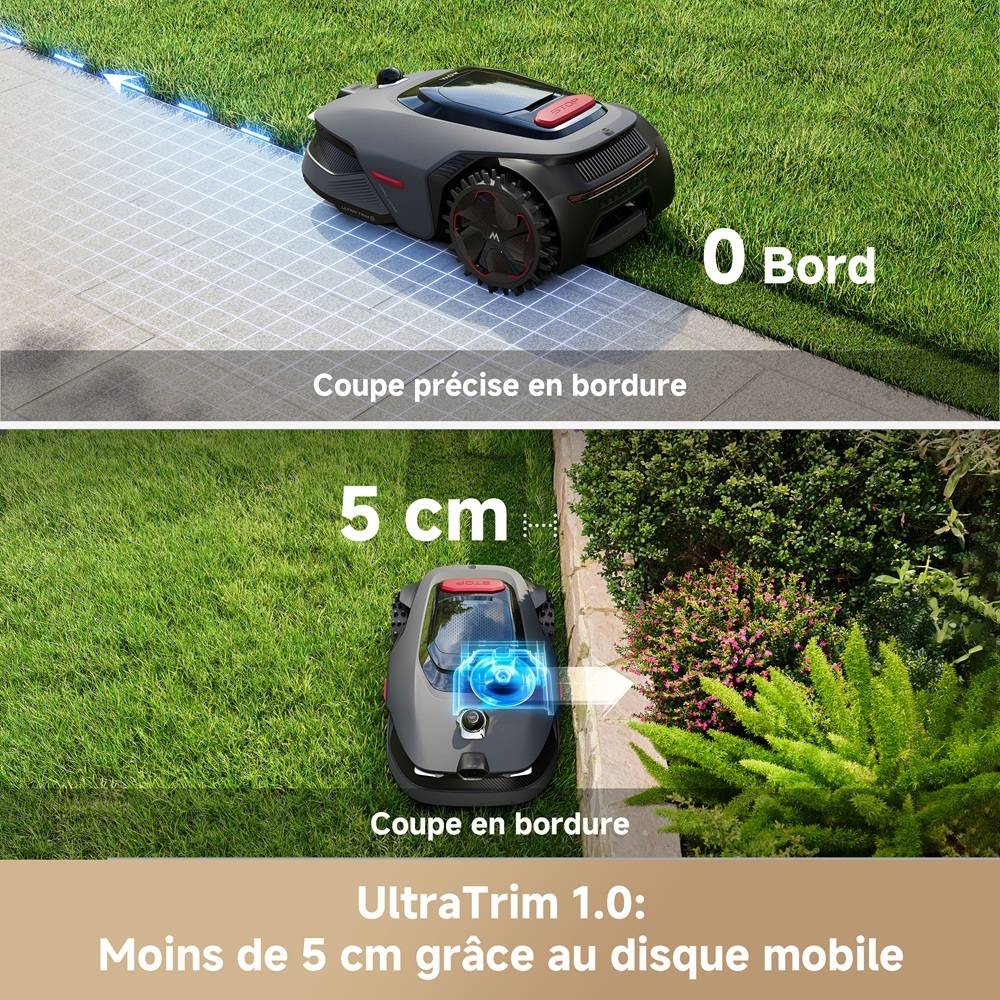 MOVA LiDAX Ultra 800 Robot Tondeuse – LiDAR 3D IA, Cartographie Auto, Coupe Bordures, 500–800 m² - Image 3