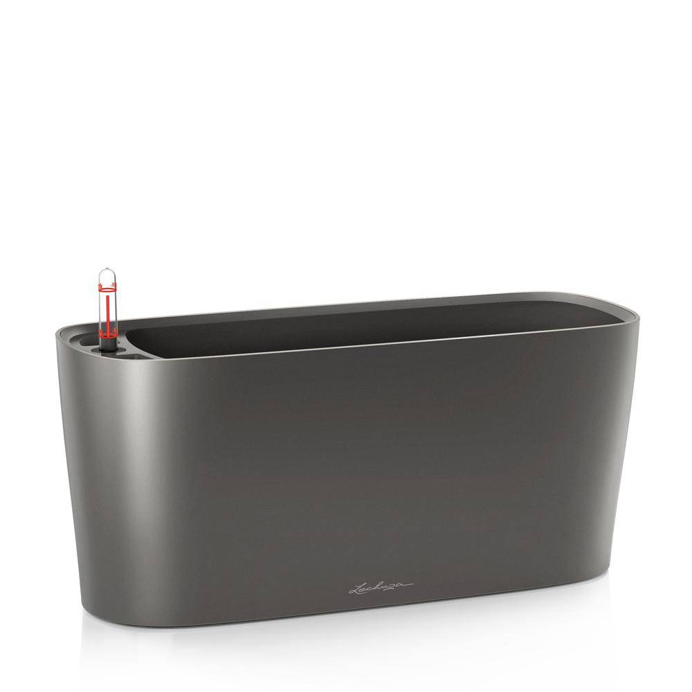 Lechuza - Pot de table Delta 20 - kit complet, anthracite métallisé 40 cm Lechuza - Imagen 1