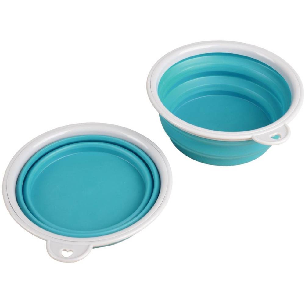 Gourde de voyage 2 en 1 TRINKA pour l'eau et la nourriture 2 x 400 ml. pour chien. - Imagen 5